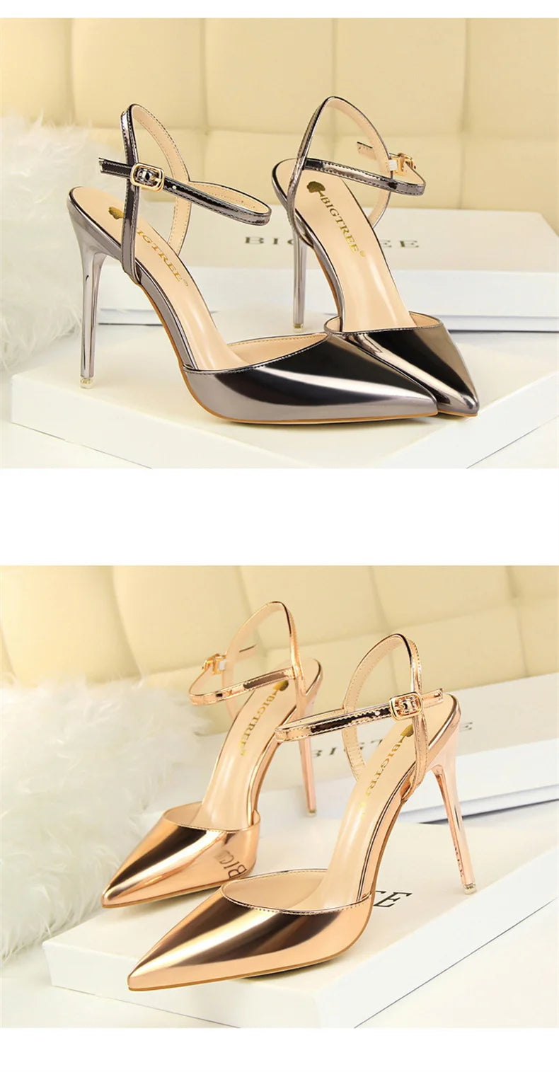 Pointed Toe Thin Heel Dress Shoes