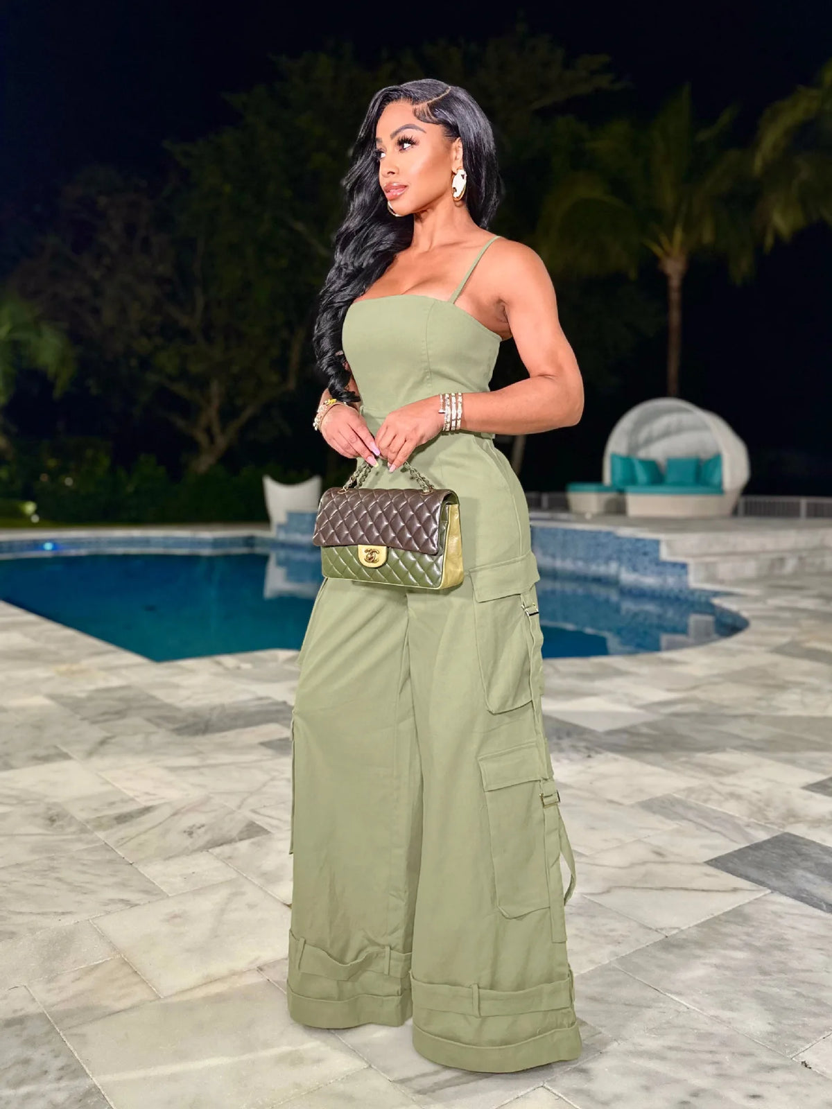 Elegant Mid Waist Jumpsuit