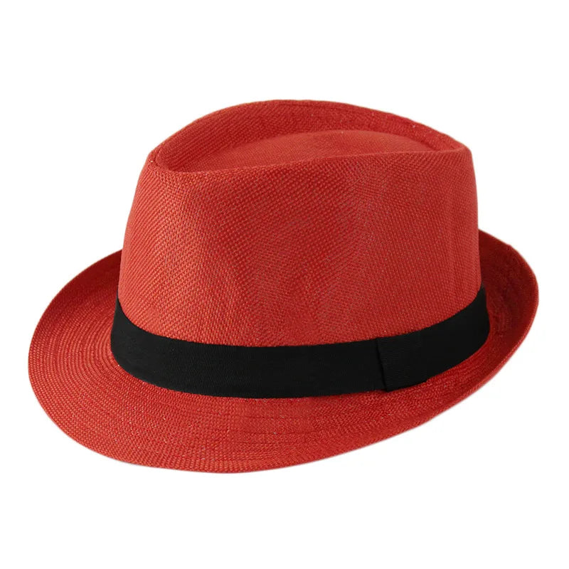Classic Linen Fedora Hat