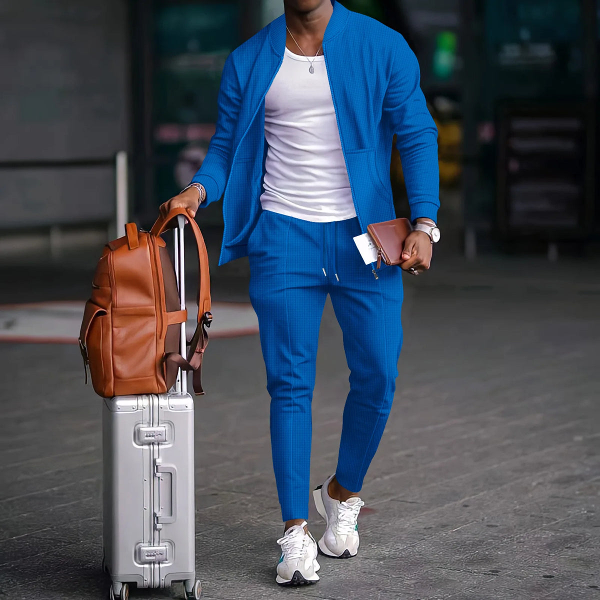 Men’s Urban Waffle Two-Piece Co-ord Set