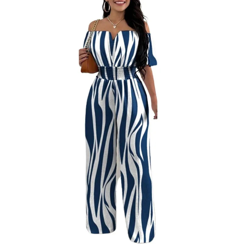 Classy Off-Shoulder High Waist Jumpsuit