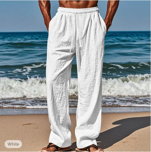 Men's Linen Casual Drawstring Pants