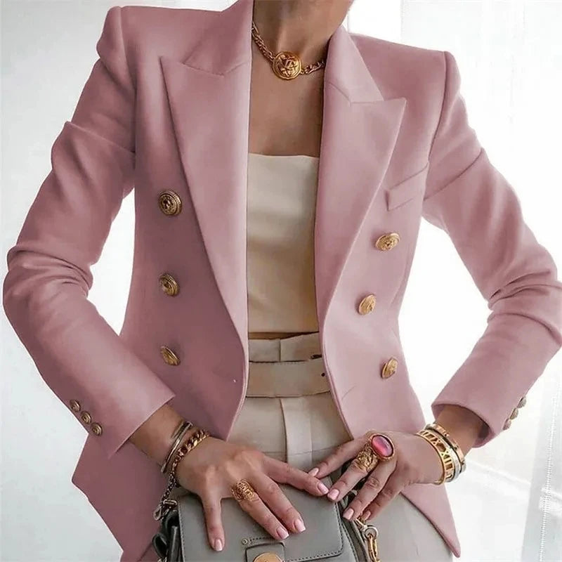 Elegant Single-Button Women's Blazer