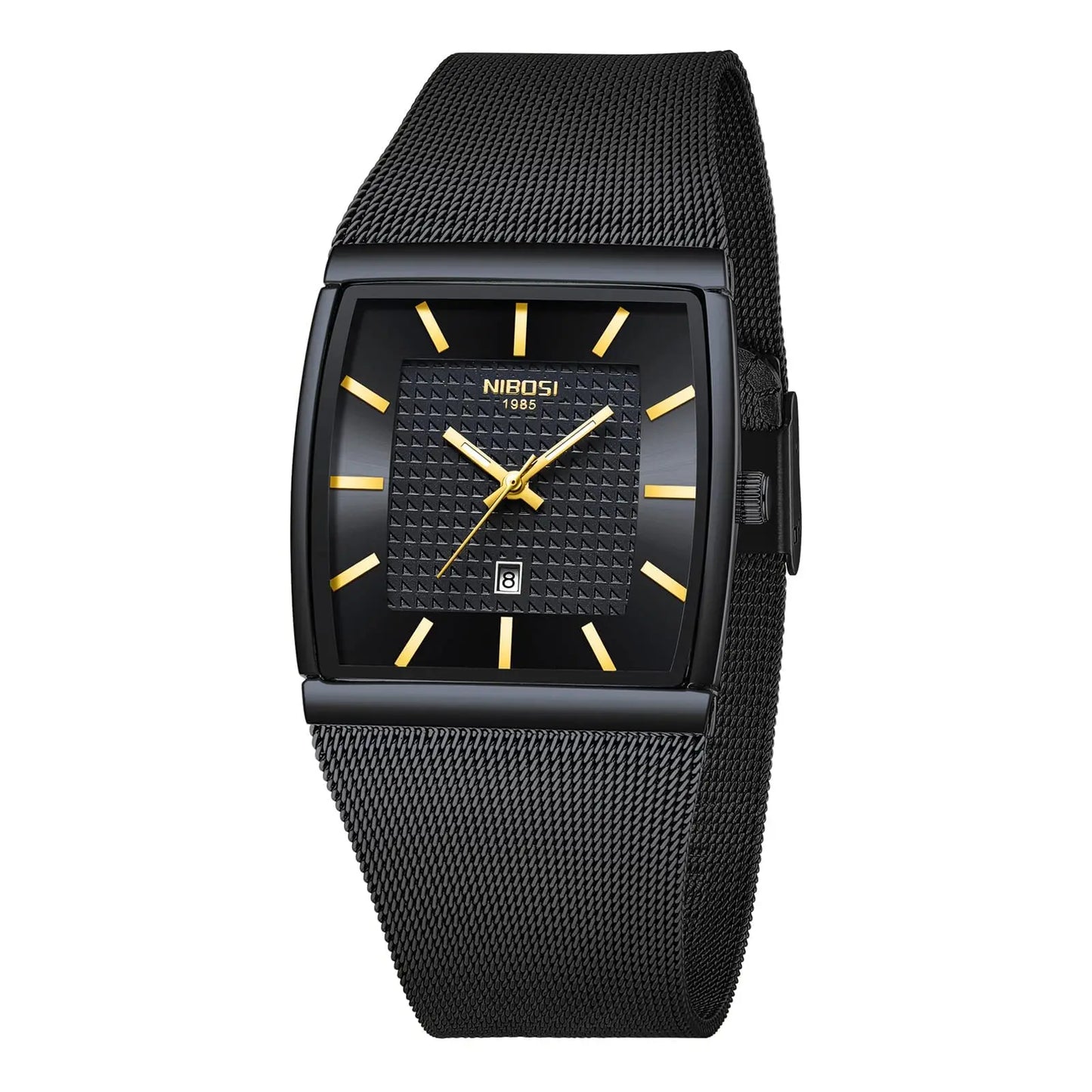 Executive Tonneau Mesh Quartz Watch