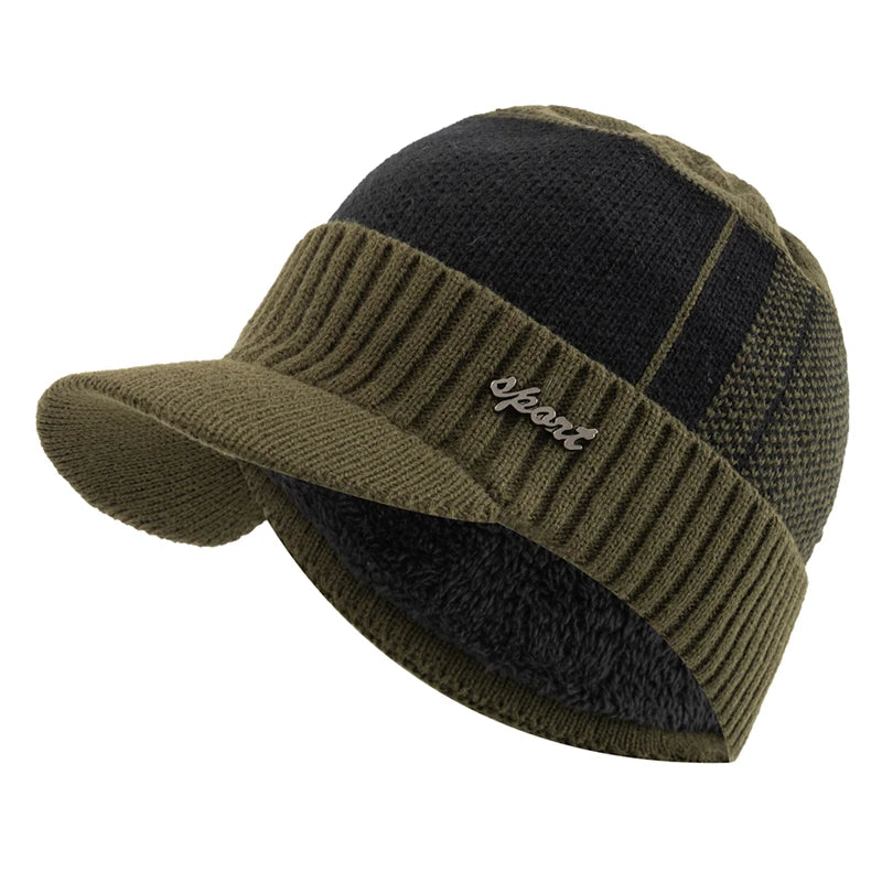 Unisex Fur Lined Beanie Caps
