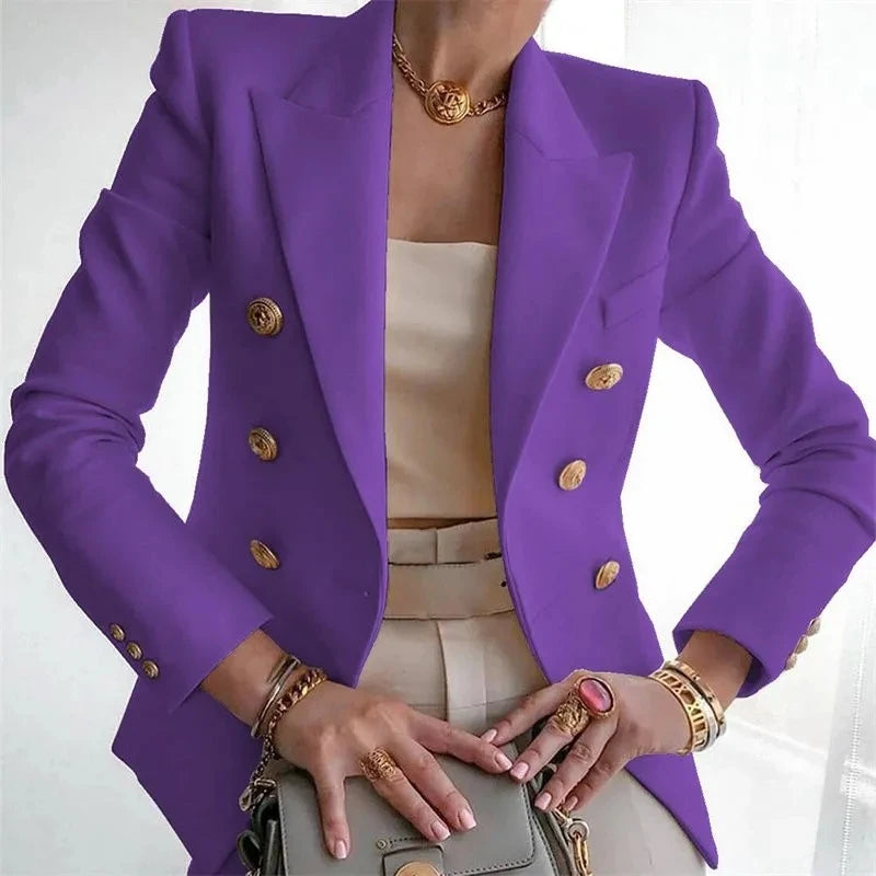 Elegant Single-Button Women's Blazer