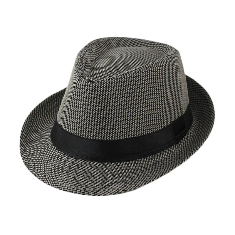 Classic Linen Fedora Hat