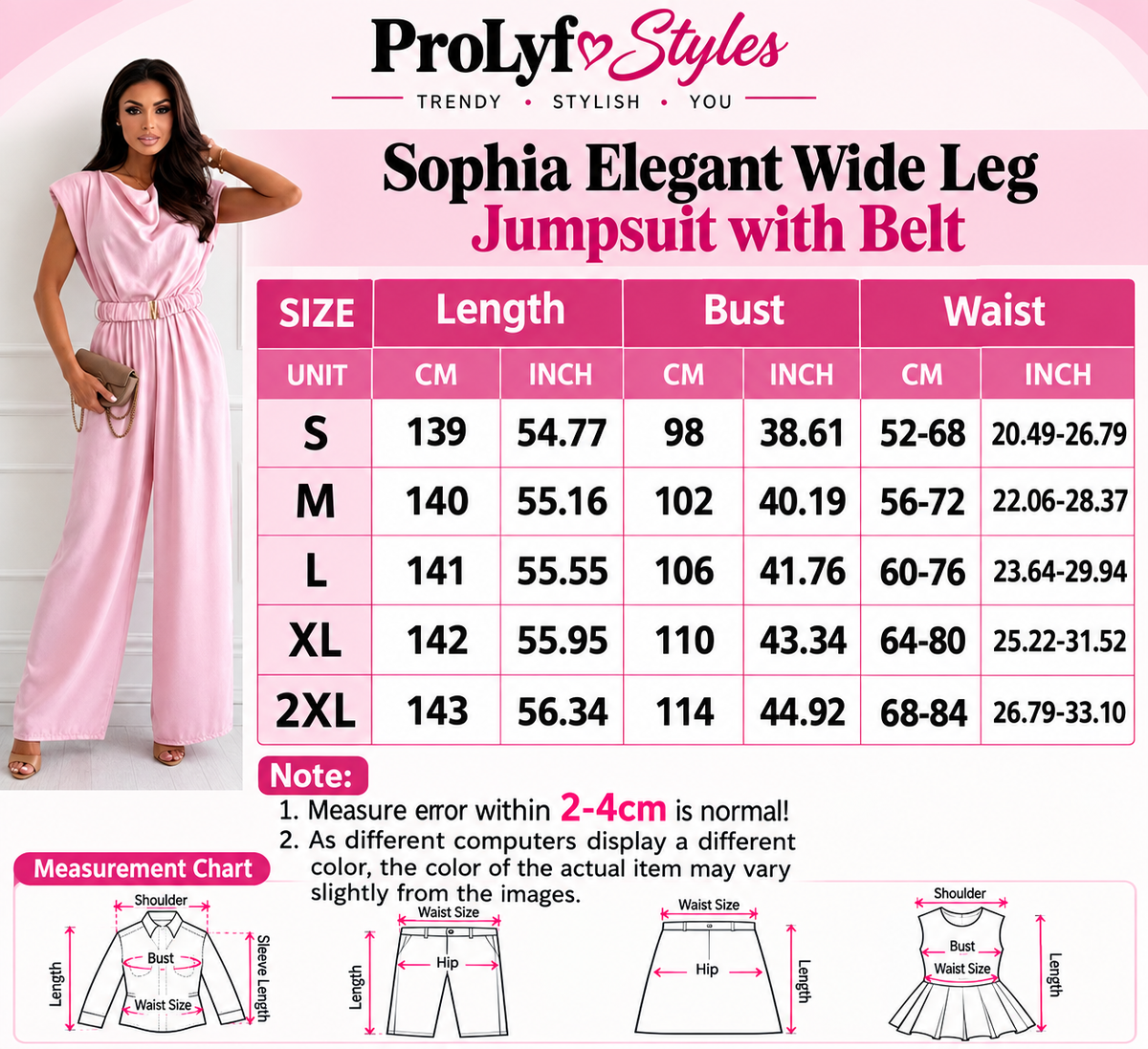 Sophia Elegant Wide Leg Jumpsuit with Belt