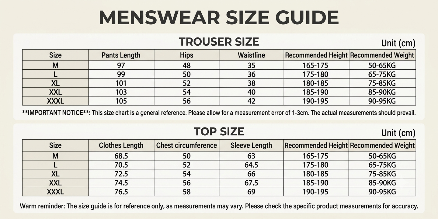 Streetwear Style Men's Suit