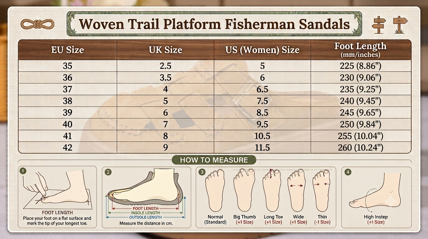 Woven Trail Platform Fisherman Sandals