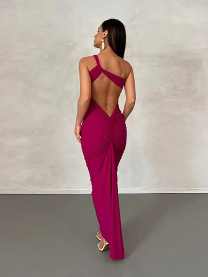 Backless Cutout Slim Fit Party Dress