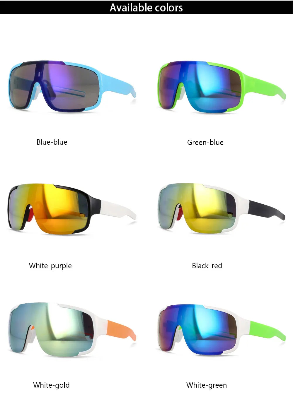 Stylish oversized goggle sunglasses in multiple colors