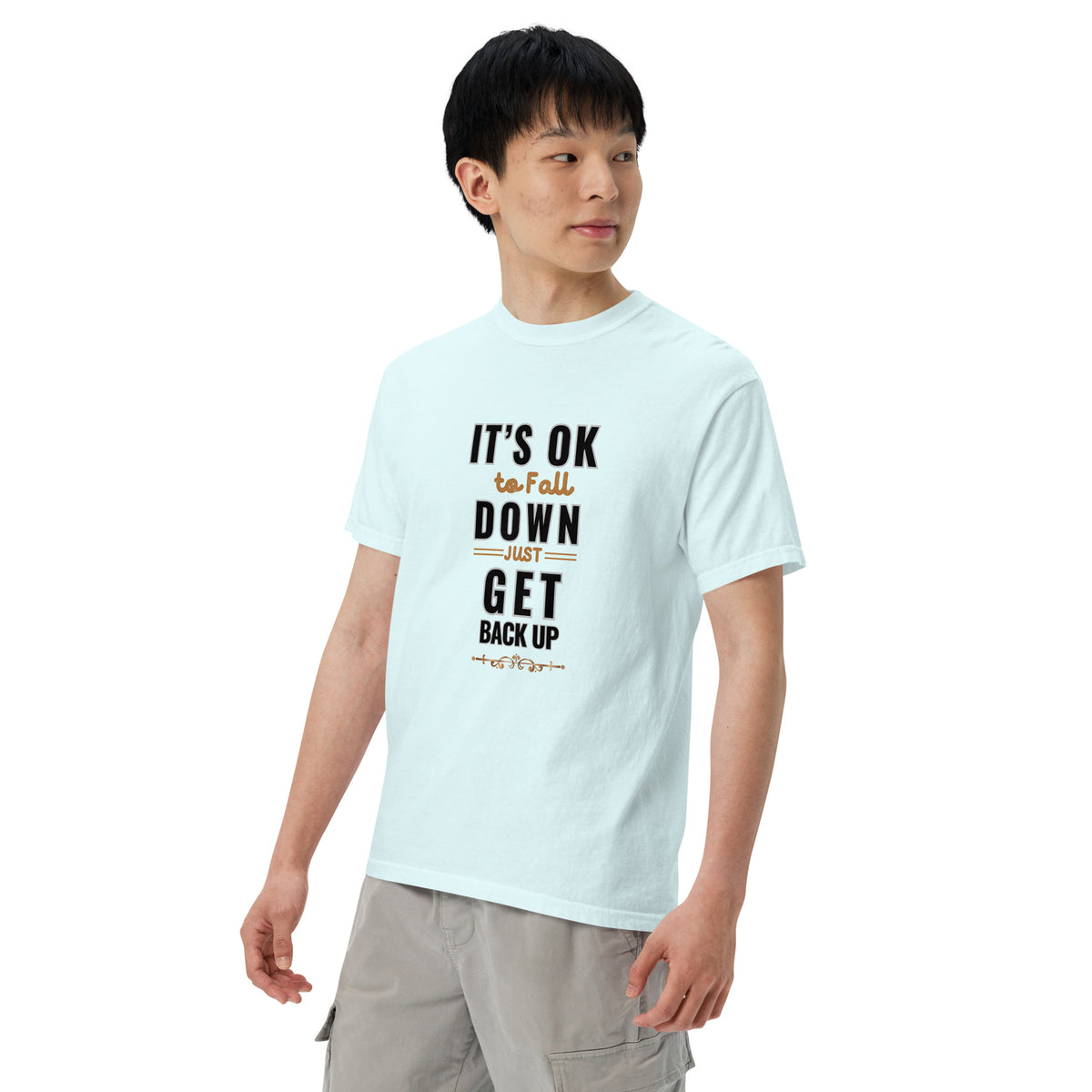 It's Ok To Fall Down Heavyweight T-shirt