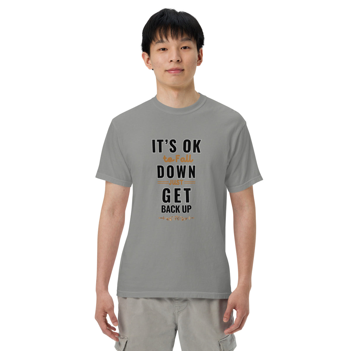 It's Ok To Fall Down Heavyweight T-shirt