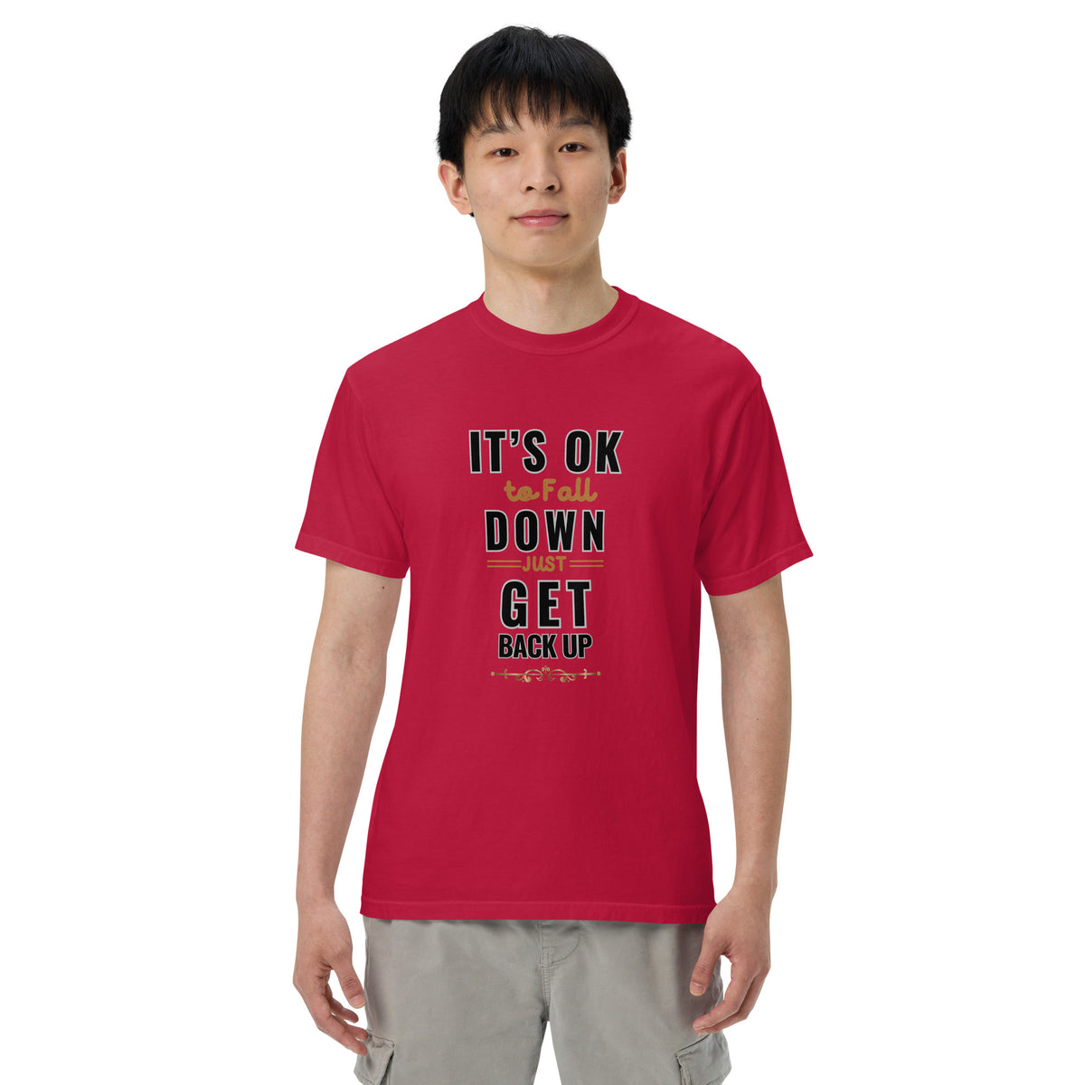 It's Ok To Fall Down Heavyweight T-shirt