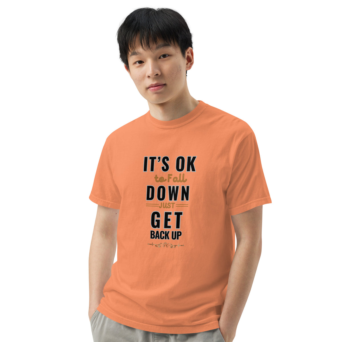 It's Ok To Fall Down Heavyweight T-shirt