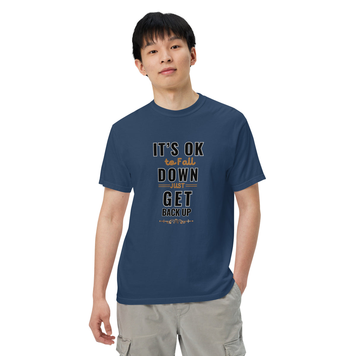 It's Ok To Fall Down Heavyweight T-shirt
