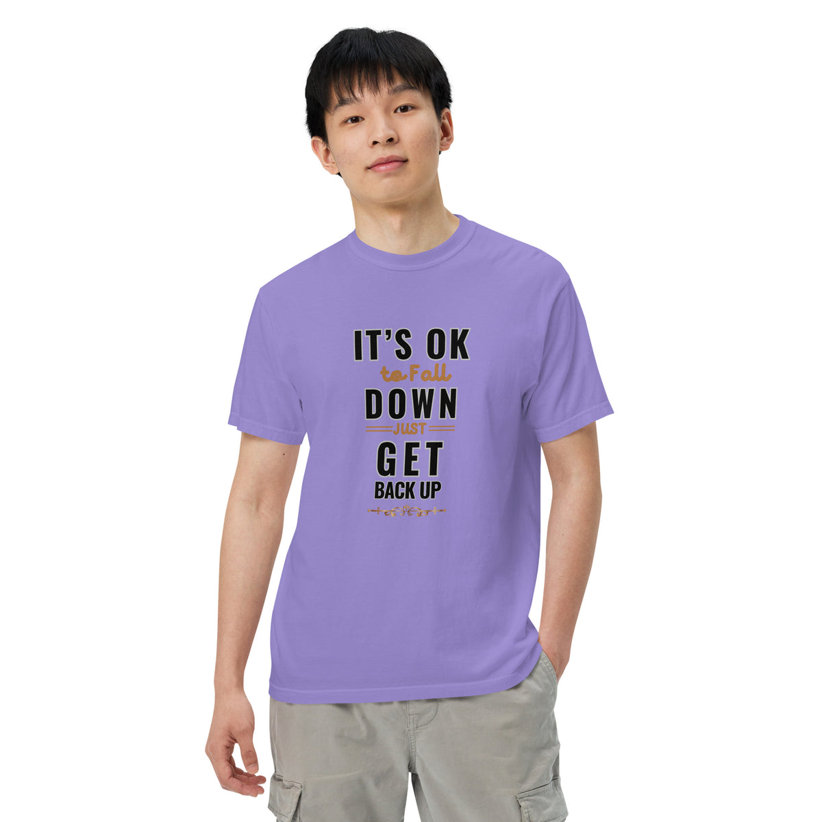 It's Ok To Fall Down Heavyweight T-shirt