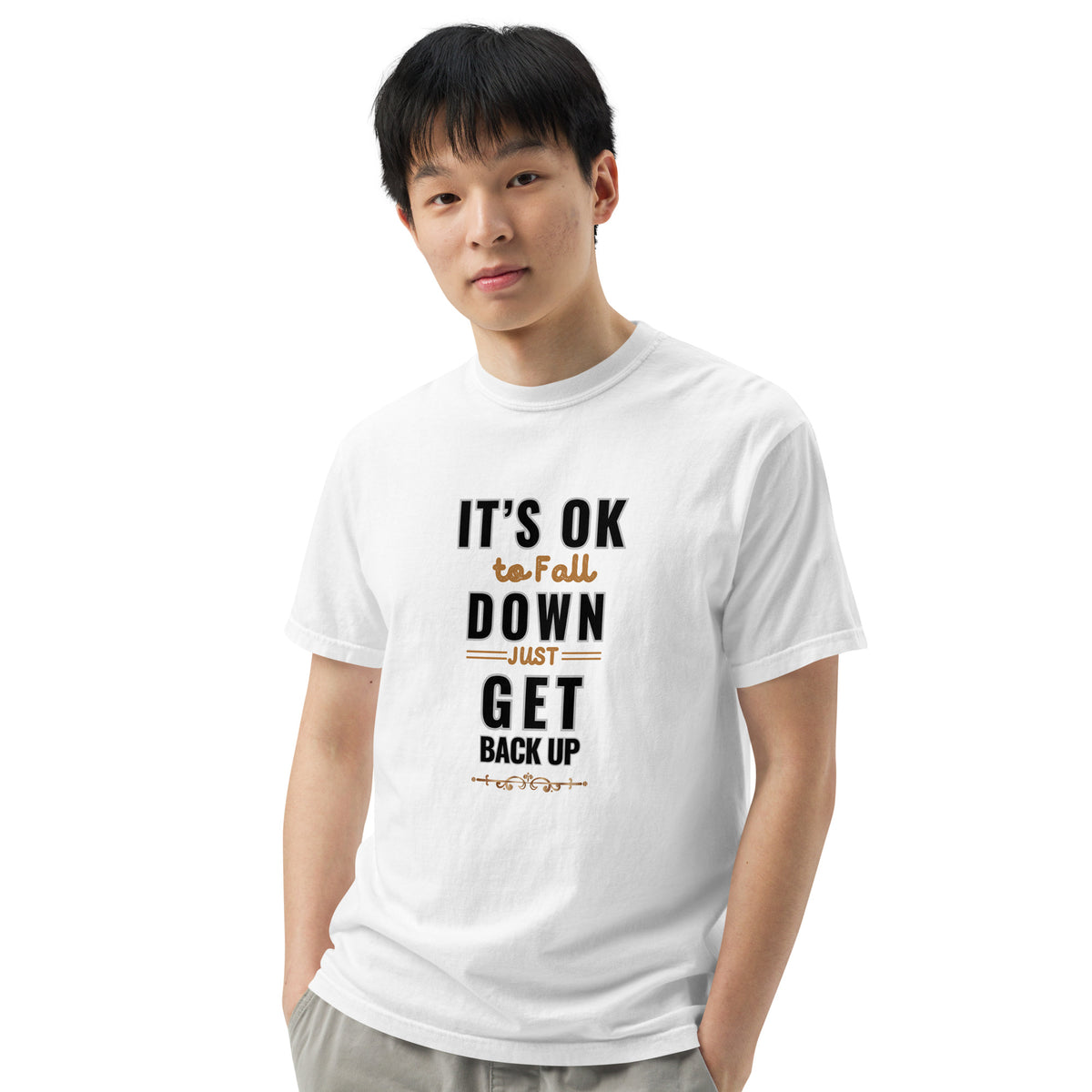 It's Ok To Fall Down Heavyweight T-shirt