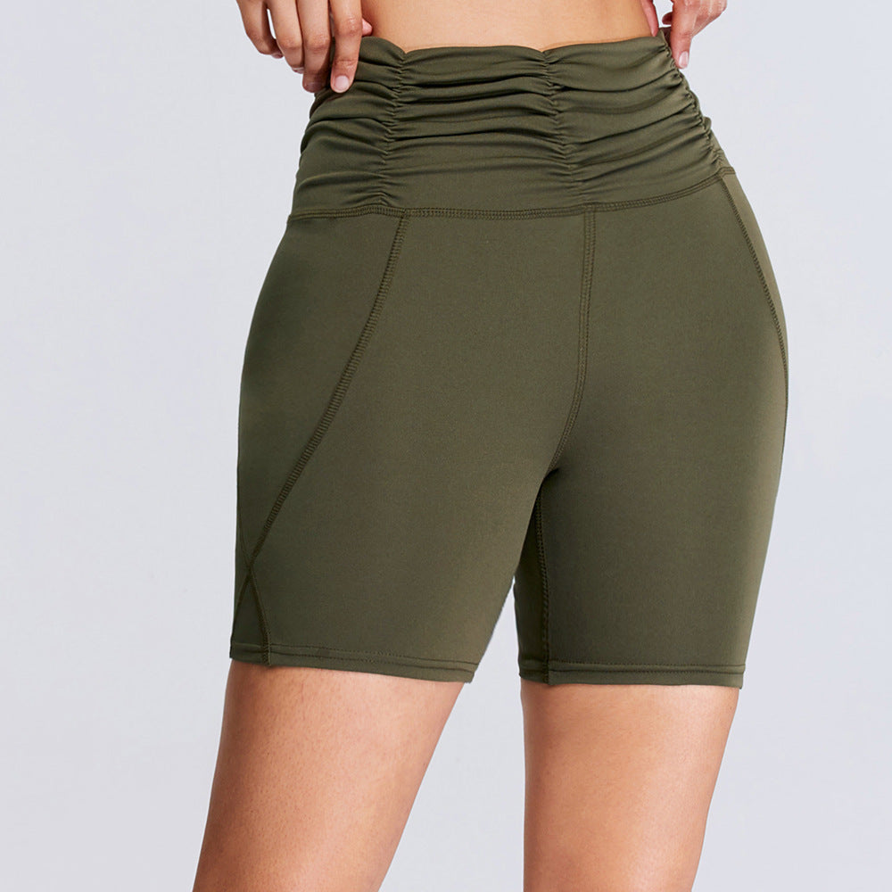 High-Waisted Quick-Dry Yoga Shorts