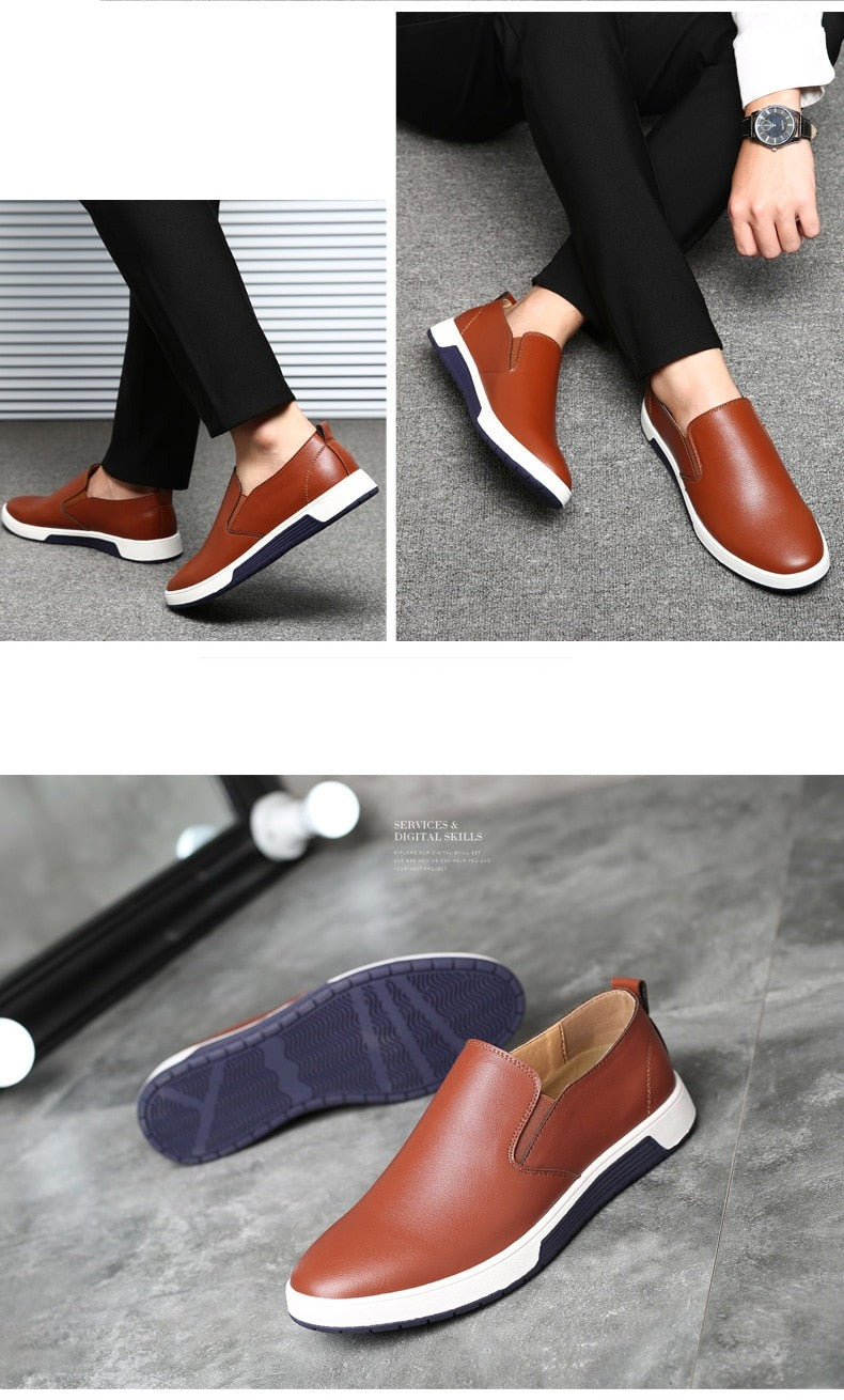Men's Leather Dress Sneakers