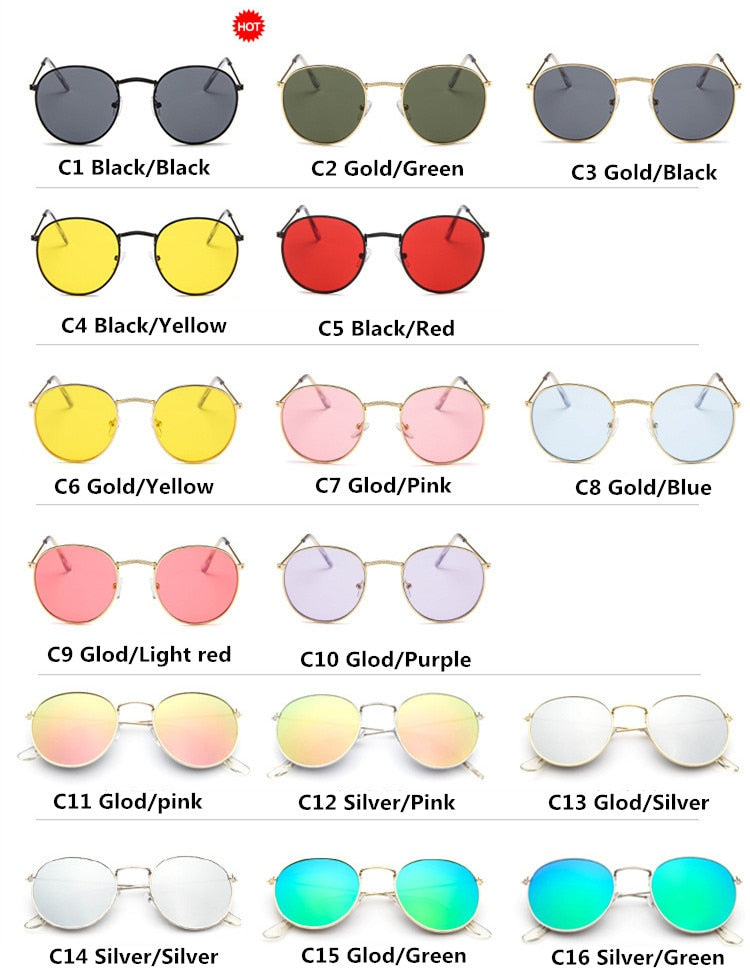 Round Colored Sunglass - Men & women apparel, Women's swimwear, men's shirts and tops, Women jumpsuits and rompers, women spring fashion