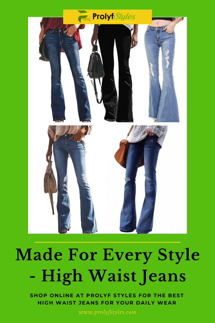 High Waist Jeans, Perfect for women's smart casual