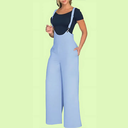 Elegant Spring Suspender Jumpsuit