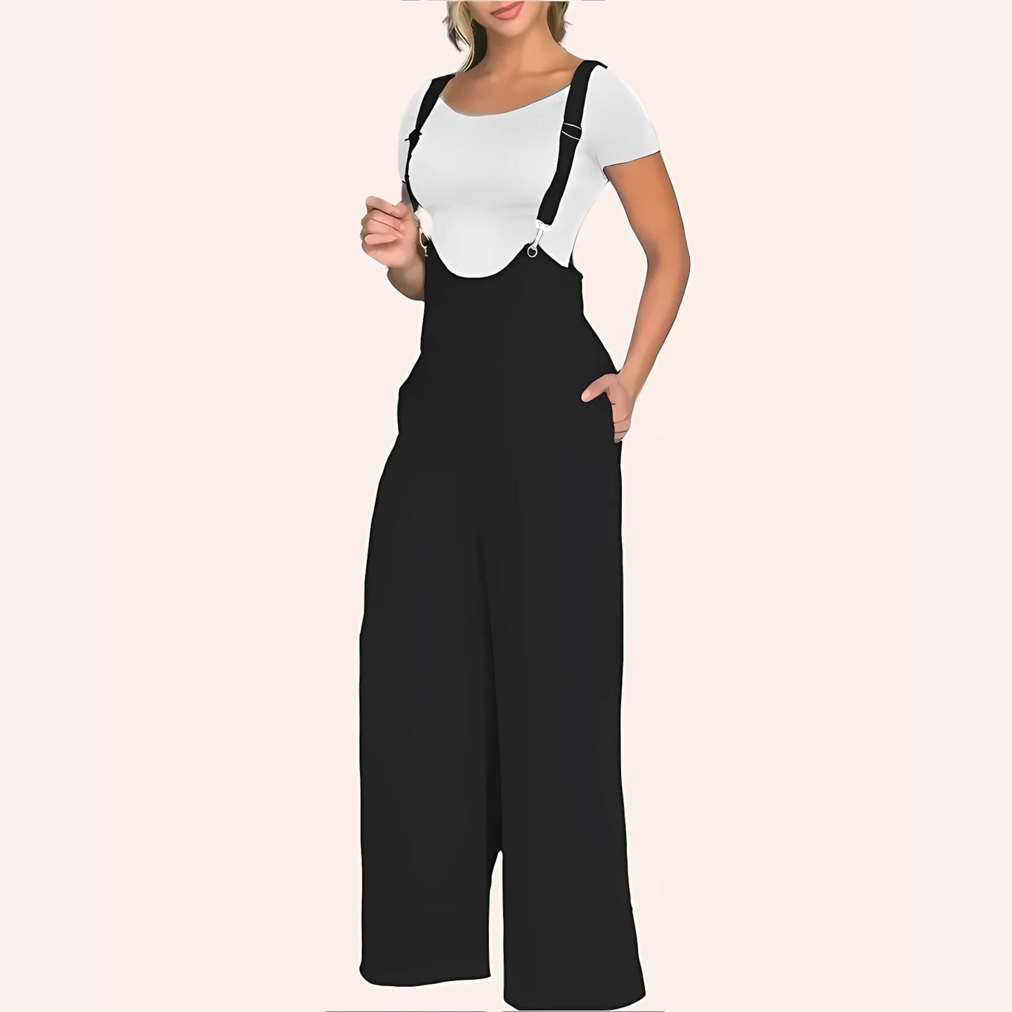 Elegant Spring Suspender Jumpsuit