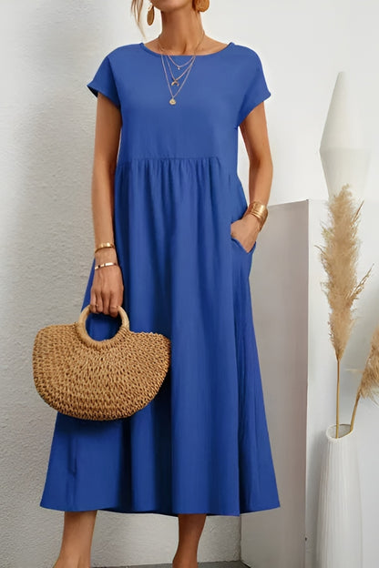 Elegant Summer Linen Dress