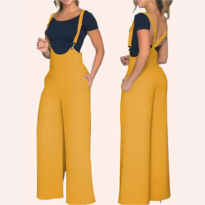 Elegant Spring Suspender Jumpsuit