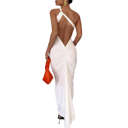 Backless Cutout Slim Fit Party Dress