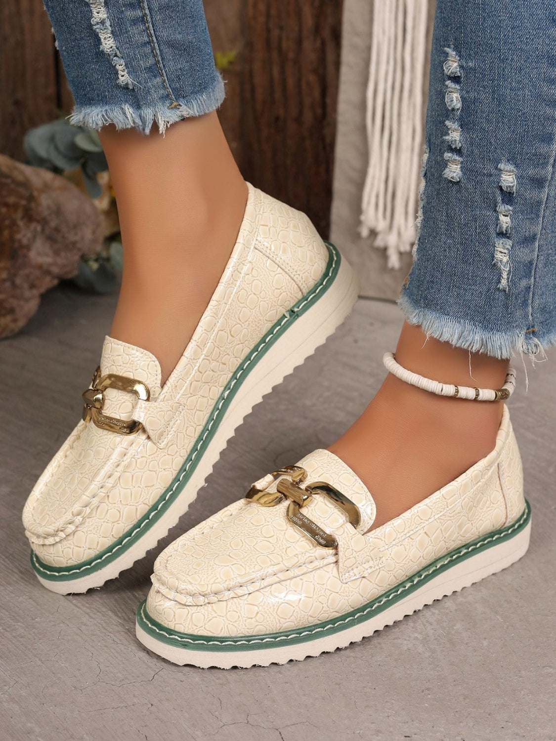 Chic Summer Buckle Loafers