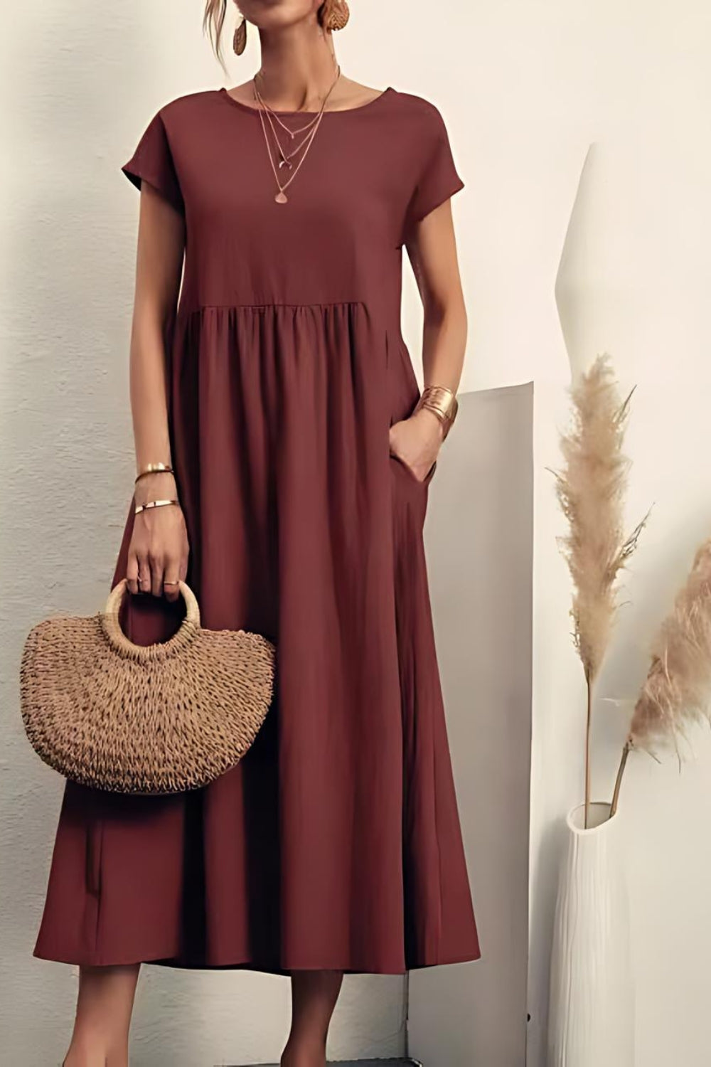 Elegant Summer Linen Dress