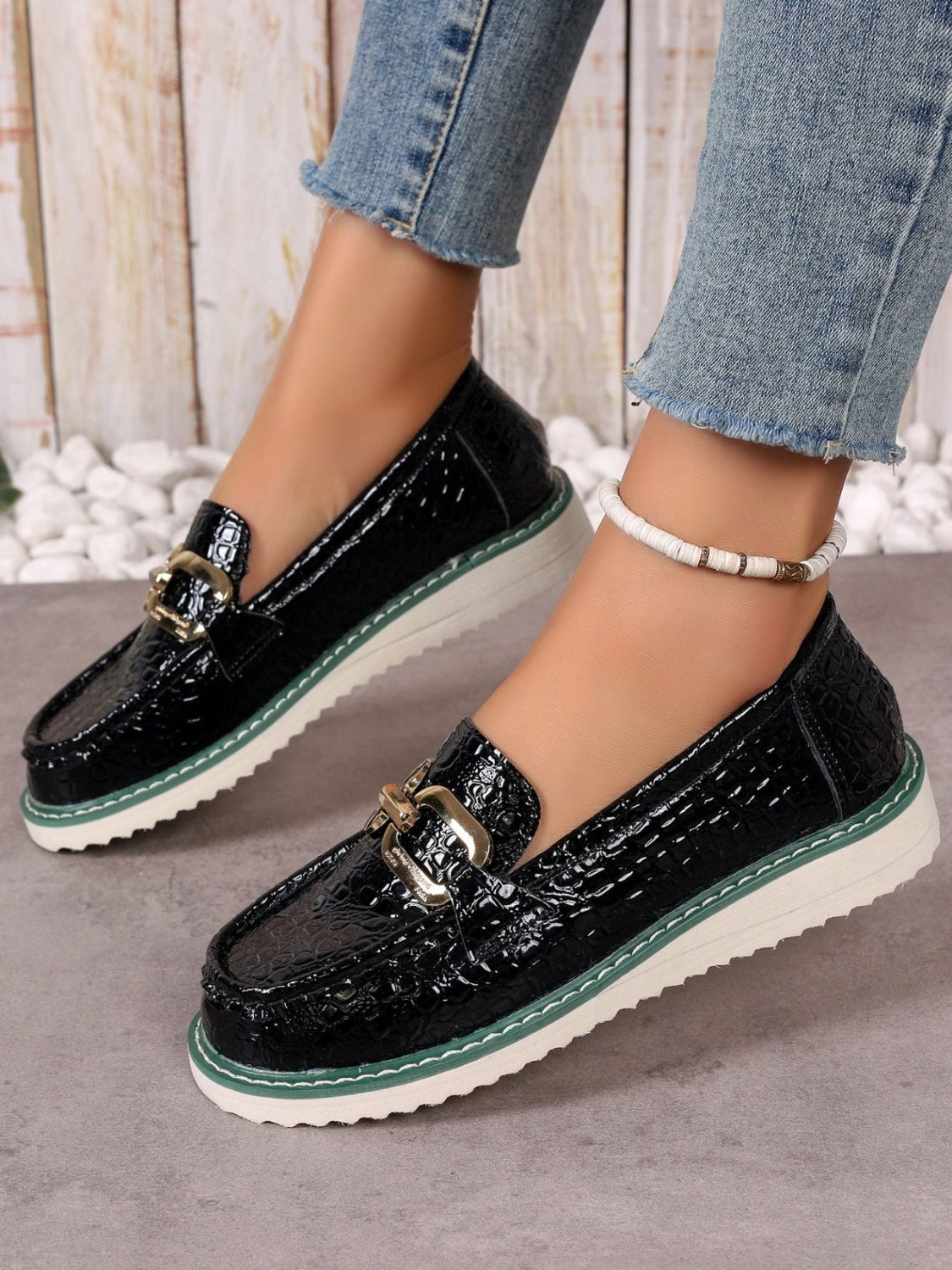 Chic Summer Buckle Loafers