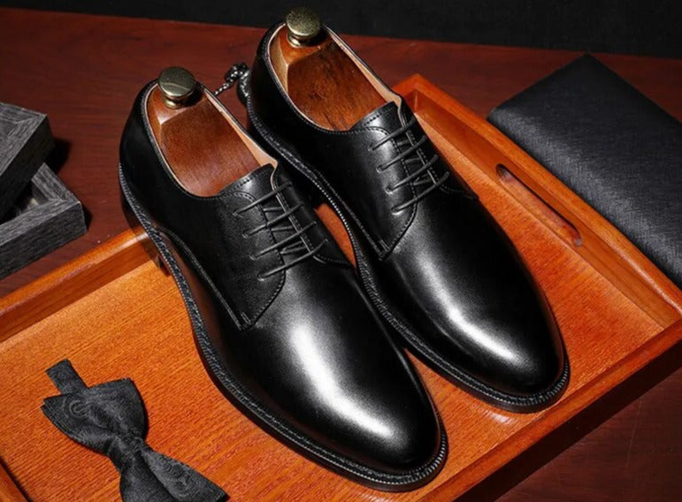 Men's Dress Shoes - Formal Oxfords for Gentlemen: Prolyf Styles Dark Brown / 10.5 Men's Dress Shoes - Formal Oxfords for Gentlemen: Prolyf Styles Dark Brown / 10.5