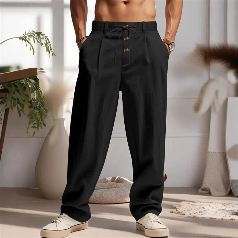 Men's Breathable Casual Linen Trousers
