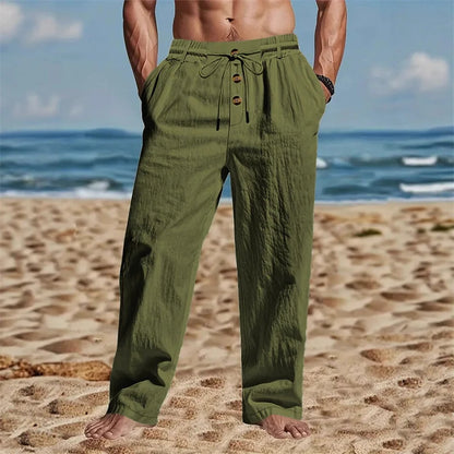 Men's Breathable Casual Linen Trousers