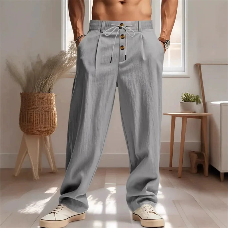 Men's Breathable Casual Linen Trousers