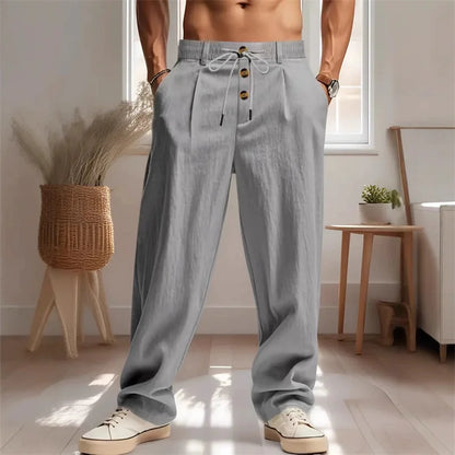 Men's Breathable Casual Linen Trousers