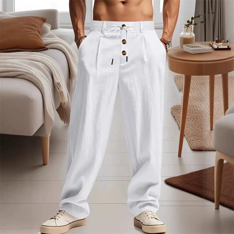 Men's Breathable Casual Linen Trousers