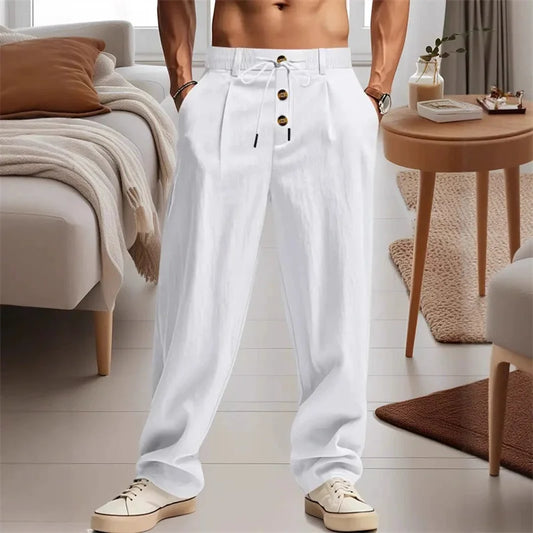 Men's Breathable Casual Linen Trousers