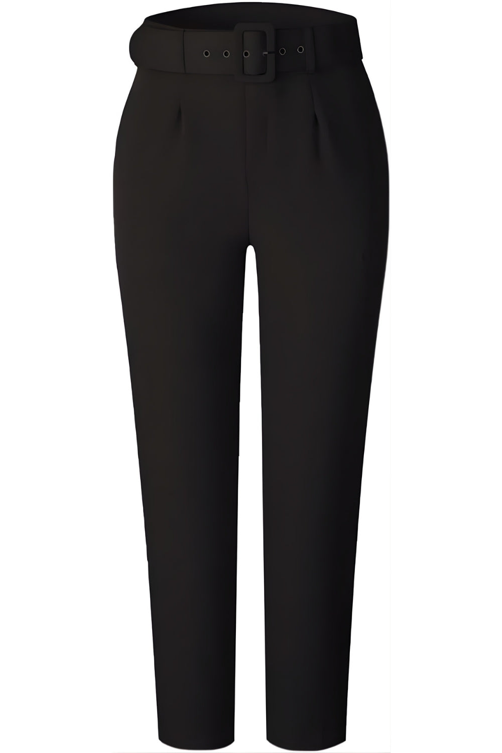 High Waisted Workwear Belted Pants