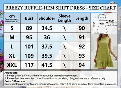 Breezy Ruffle-Hem Shift Dress