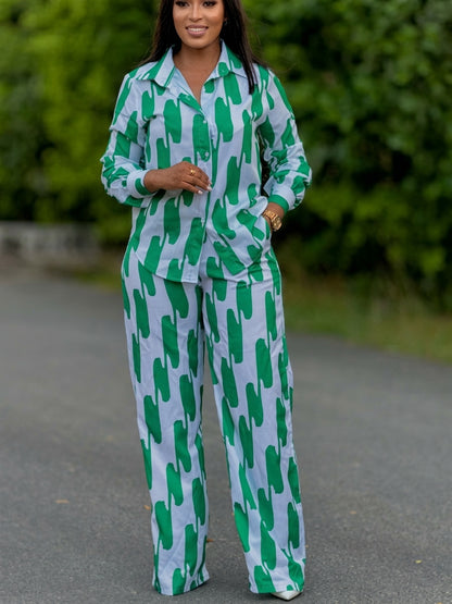 Effortless Chic Striped Two-Piece Set