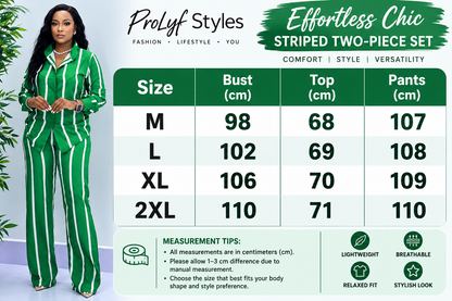 Effortless Chic Striped Two-Piece Set