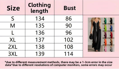 A size chart table for a long black dress, showing sizes S through 3XL, clothing length in centimeters, bust measurements in centimeters, and style code GCP-4412. A small inset photo on the right shows a model wearing the dress.