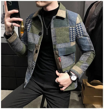 Men's Patchwork Sport Jacket