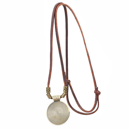 Genuine Leather Statement Necklace