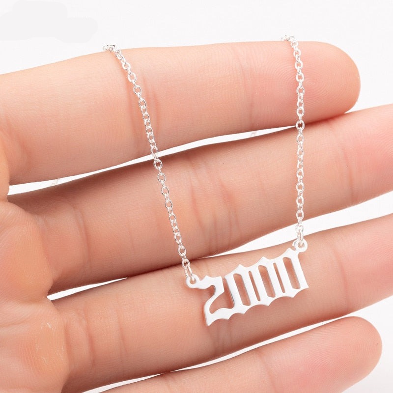 Women's Birth Year Pendant Necklace - ProLyf Styles